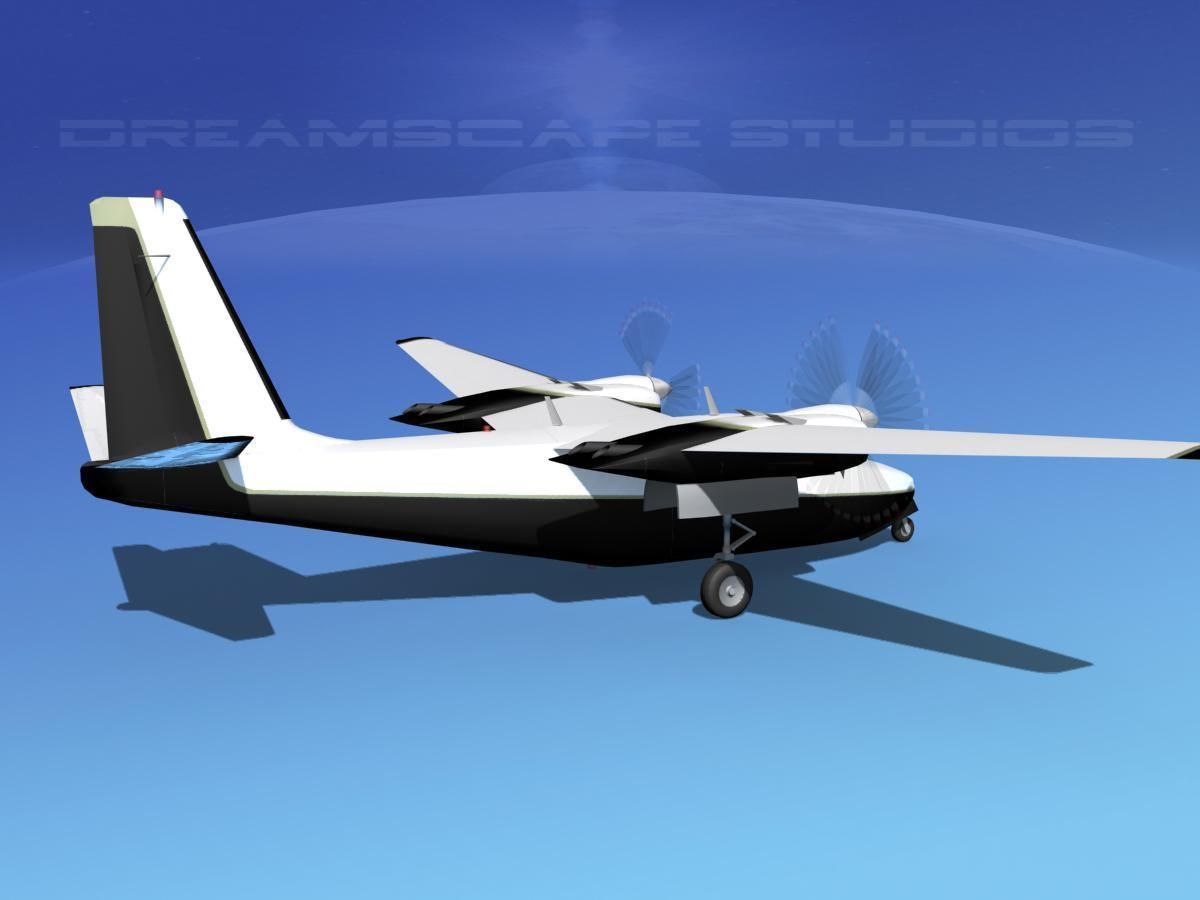 Aero Commander 500 V07 3D model_2