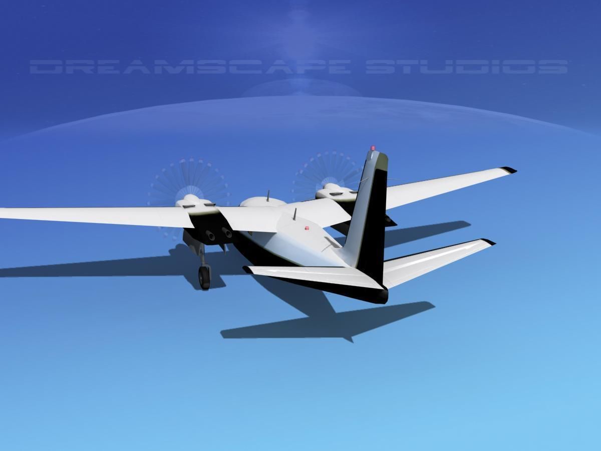 Aero Commander 500 V07 3D model_4