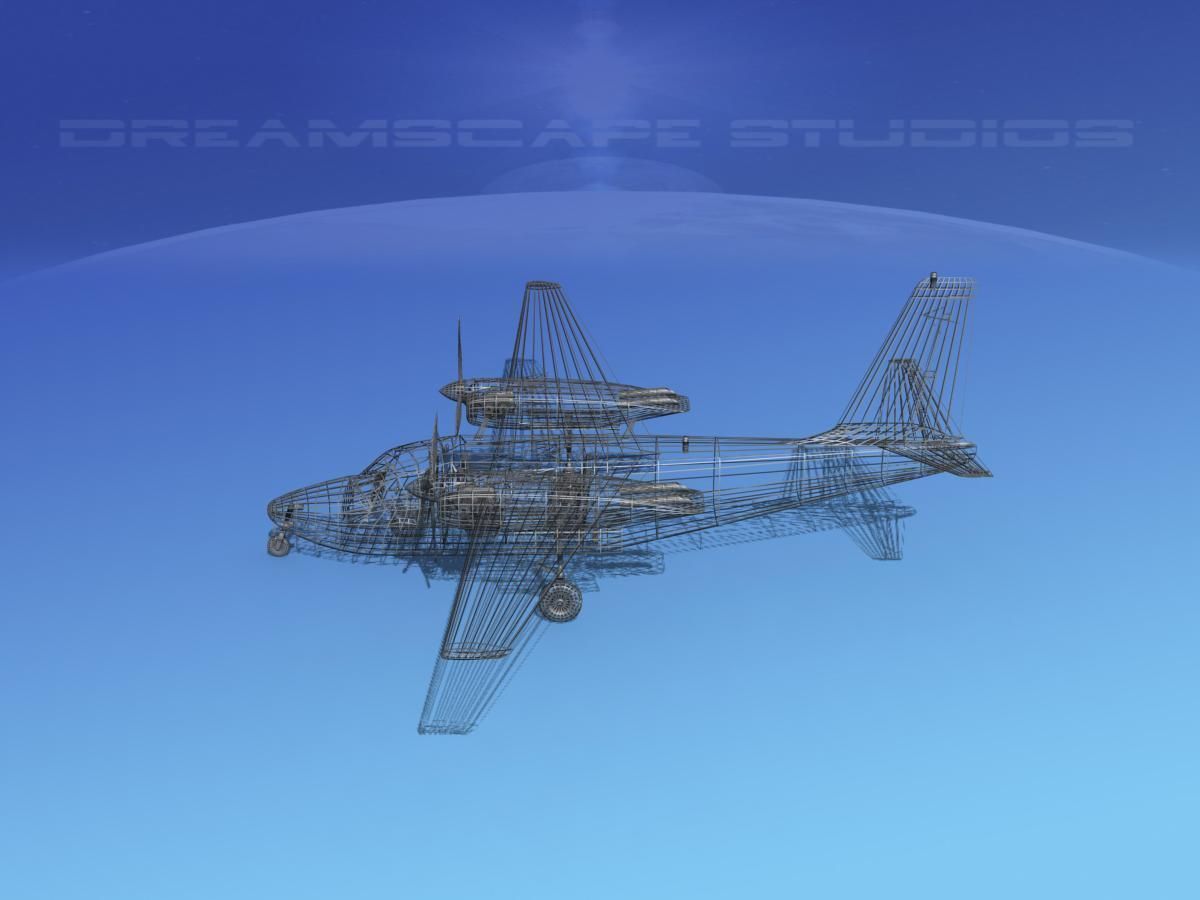 Aero Commander 500 V07 3D model_11