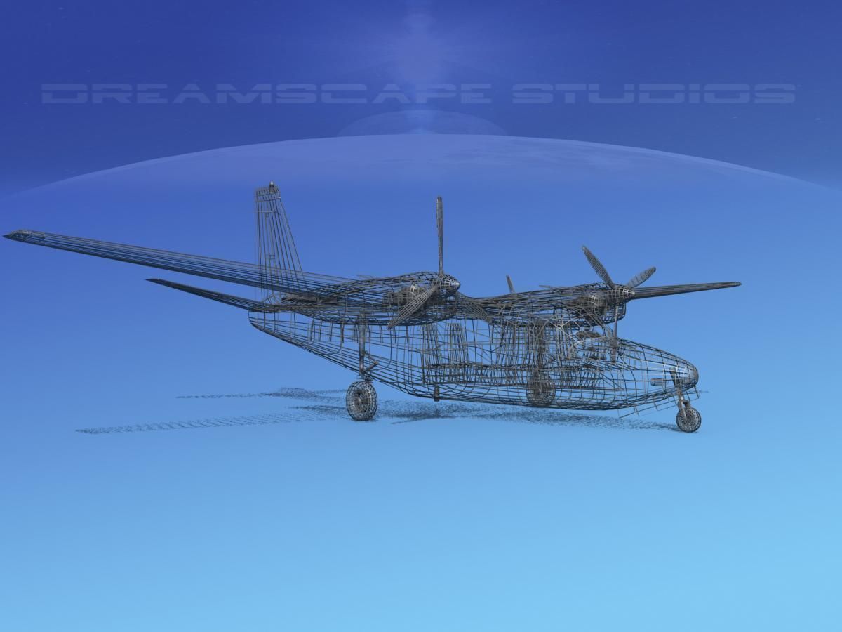 Aero Commander 500 V07 3D model_12