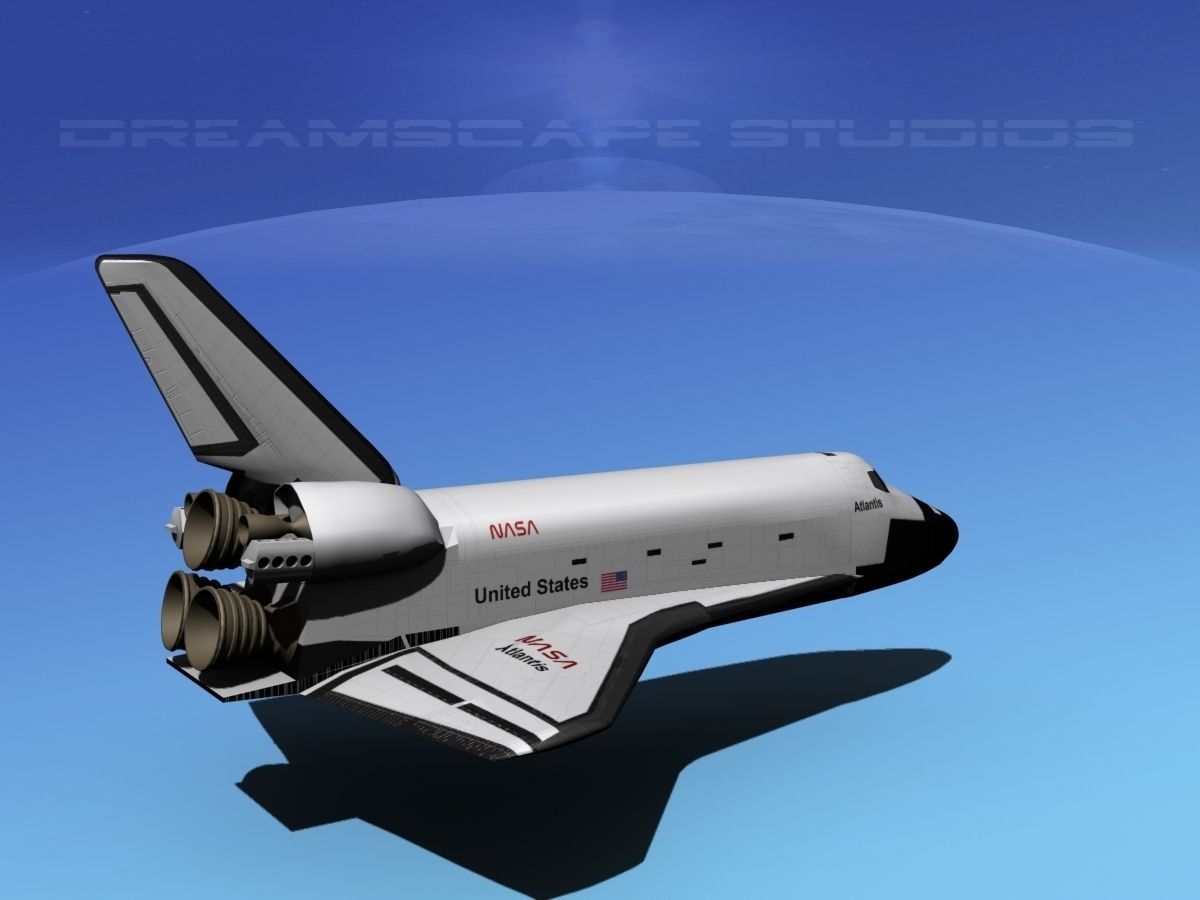 STS Shuttle Atlantis Basic LP 1-1 3D model_6