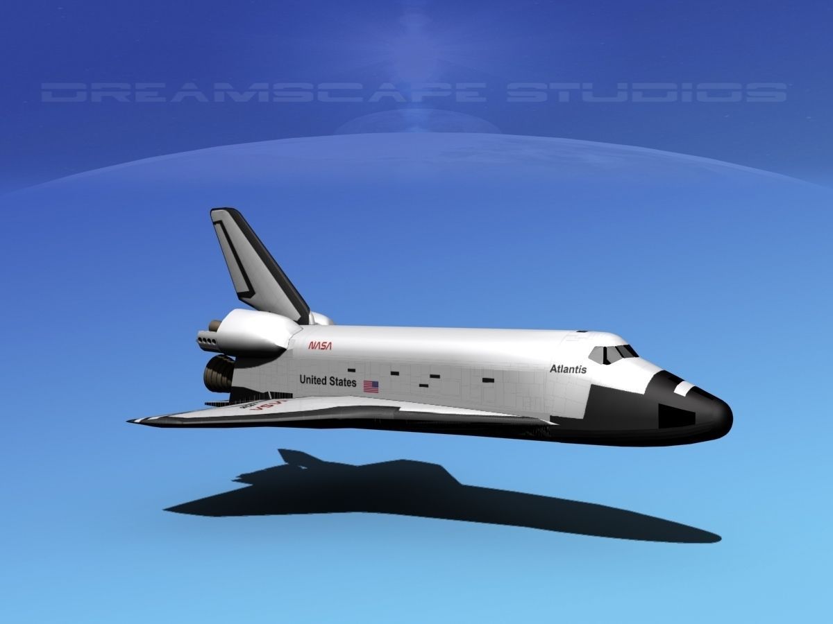 STS Shuttle Atlantis Basic LP 1-1 3D model_4