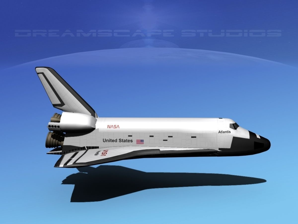 STS Shuttle Atlantis Basic LP 1-1 3D model_5