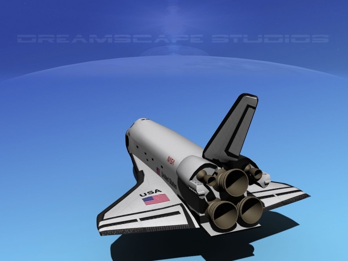 STS Shuttle Atlantis Basic LP 1-1 3D model_7