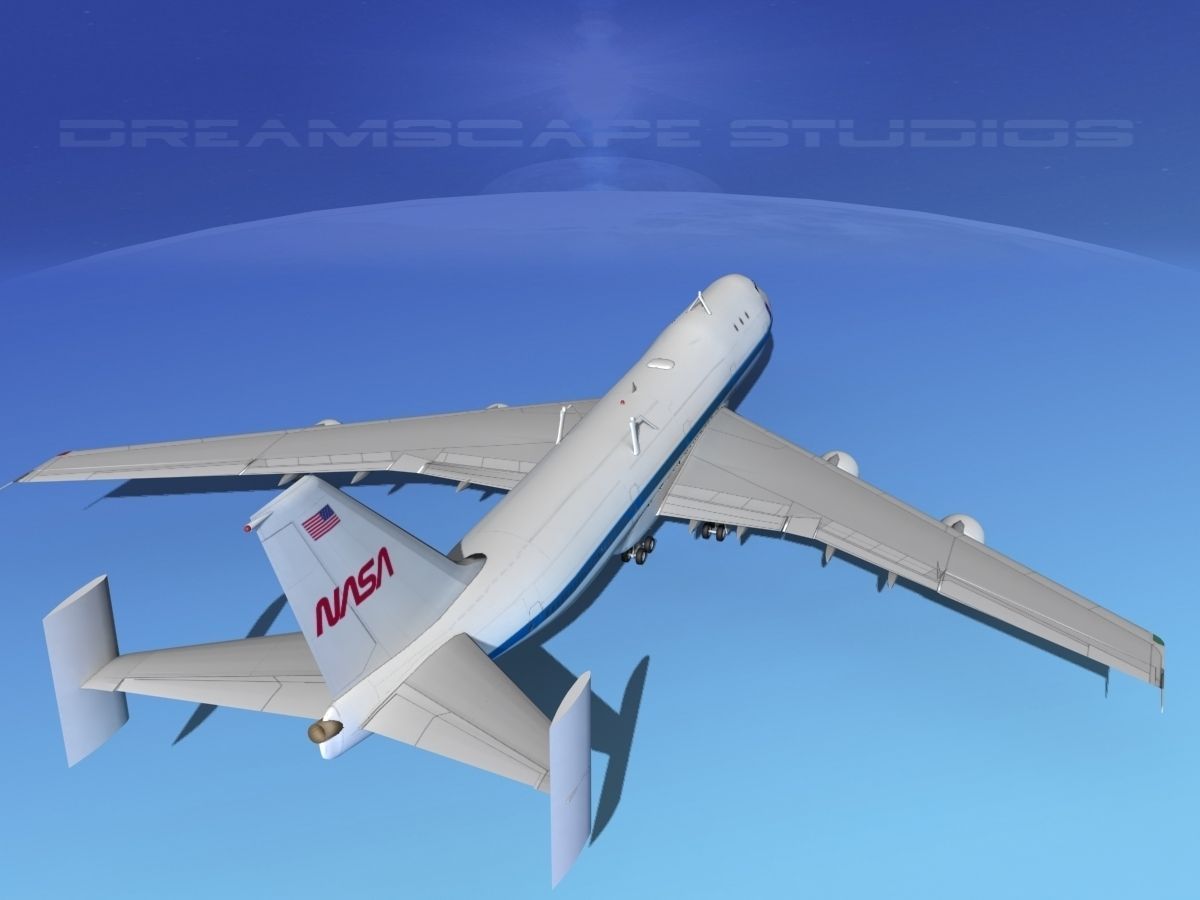 STS Shuttle Atlantis Transport LP 1-2 747 3D model_17