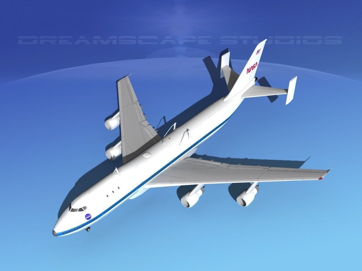 STS Shuttle Atlantis Transport LP 1-2 747 3D model_21