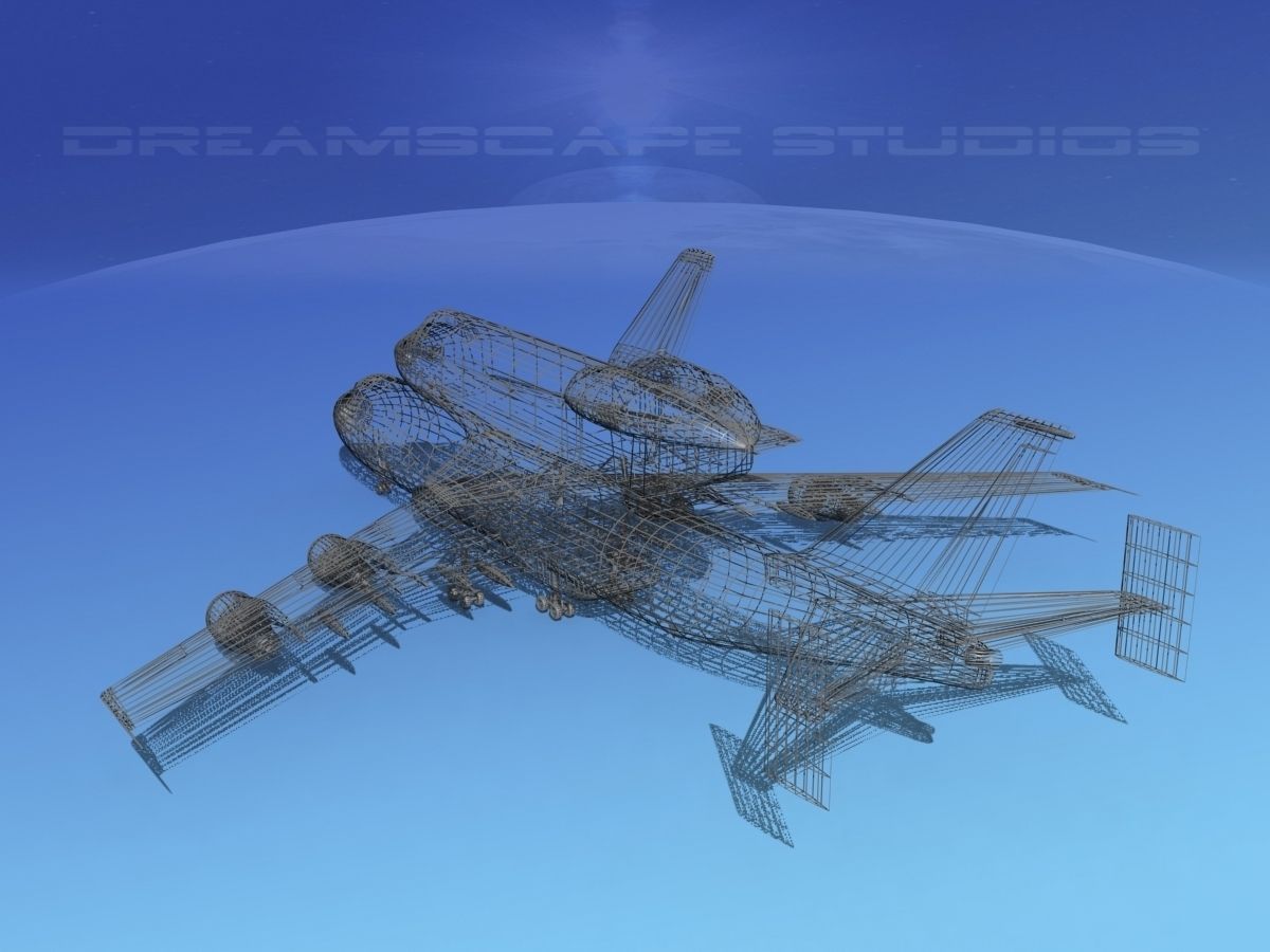 STS Shuttle Atlantis Transport MP 2-2 747  3D model_23