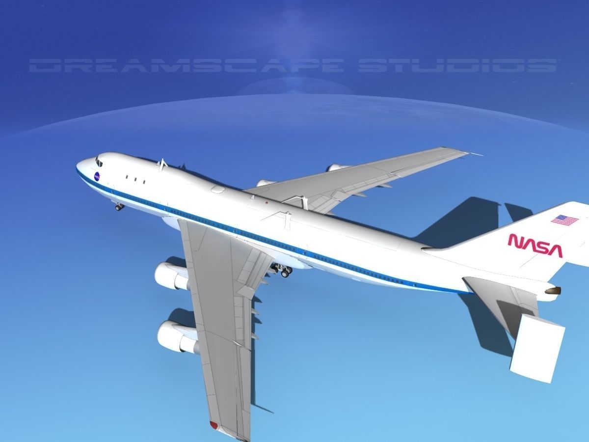 STS Shuttle Atlantis Transport MP 2-2 747  3D model_19