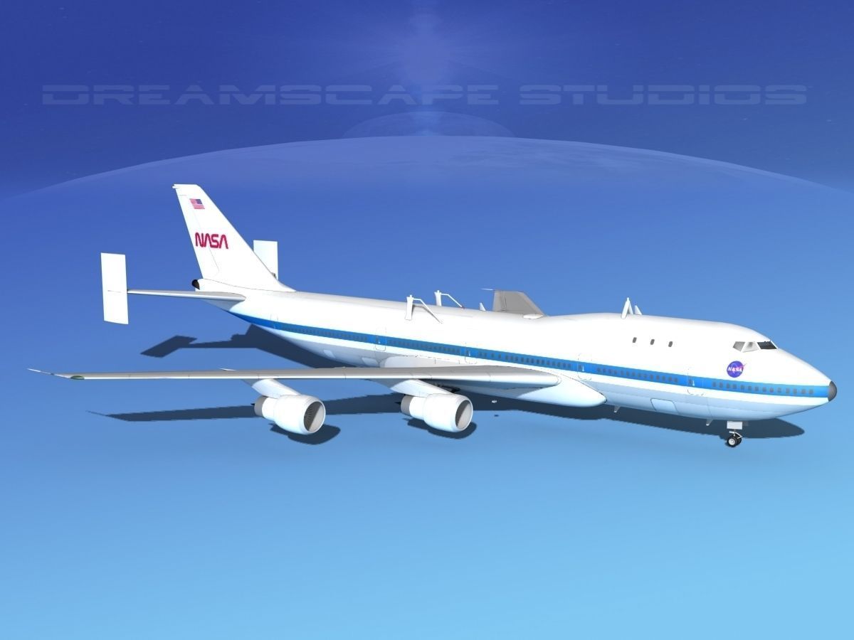 Space Shuttle Challenger Transport LP 1-2 747 3D model_13