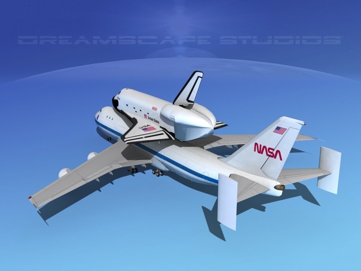 Space Shuttle Challenger Transport LP 1-2 747 3D model_7