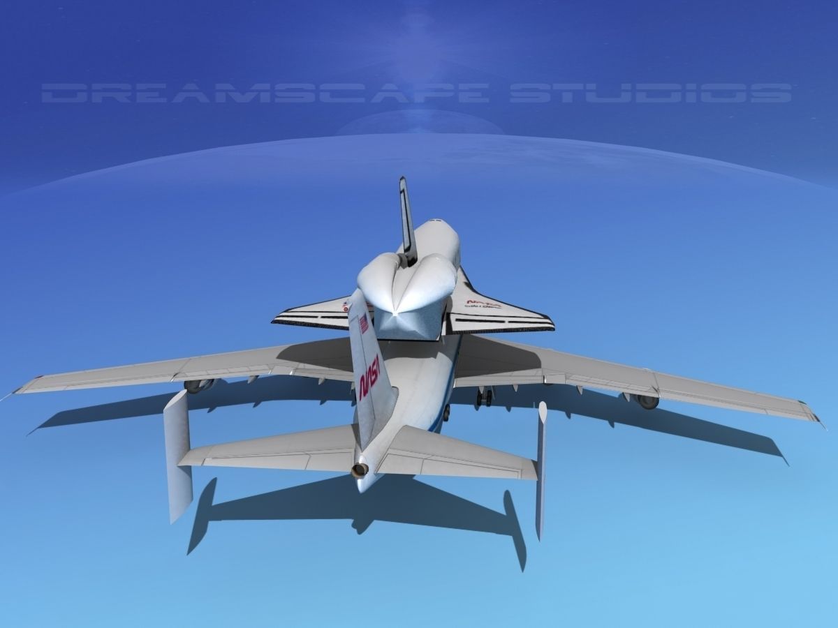 Space Shuttle Challenger Transport LP 1-2 747 3D model_6