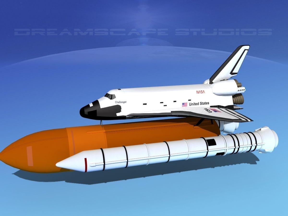 Space Shuttle Challenger  Launch LP 1-4 3D model_9
