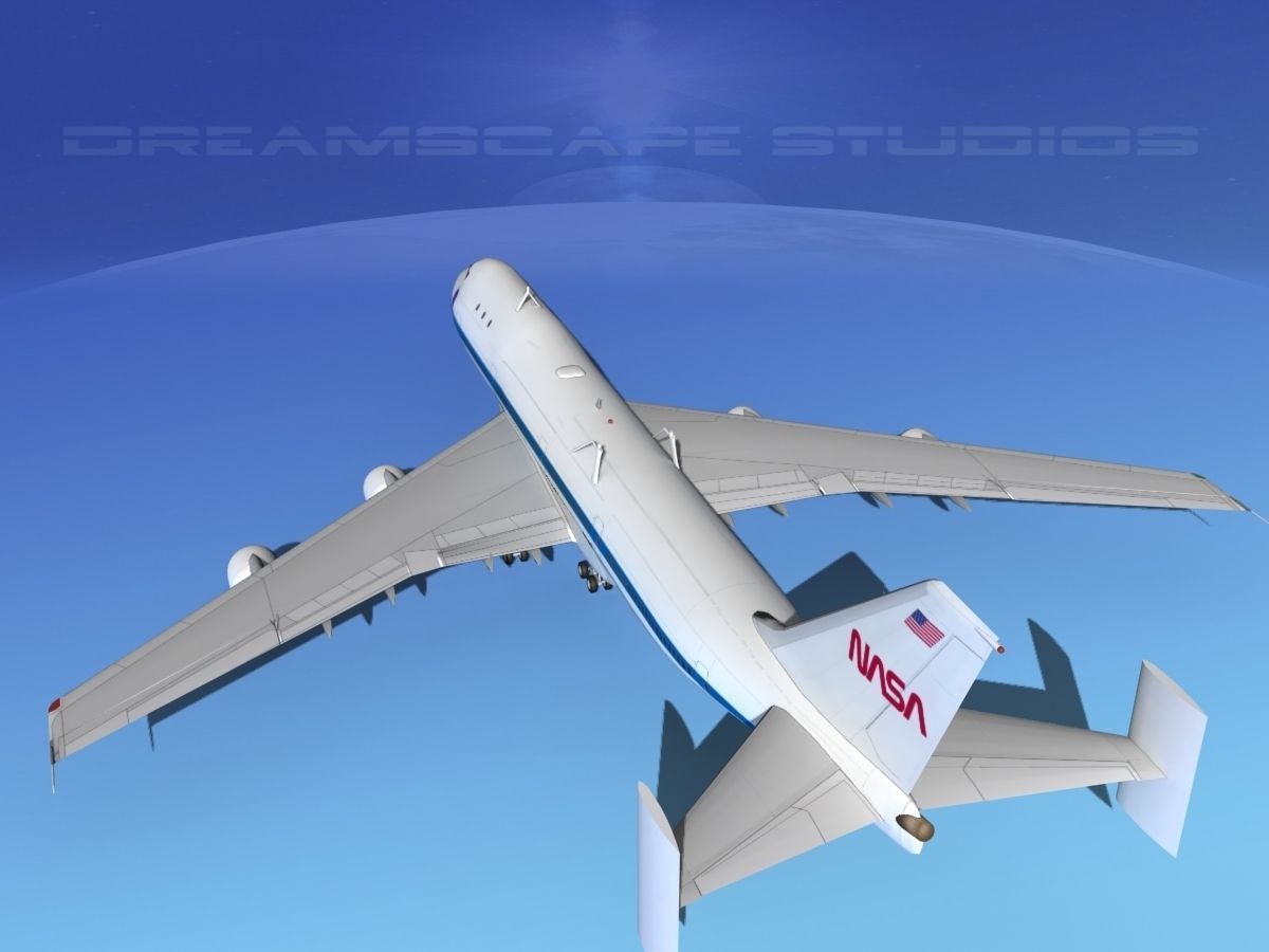 Space Shuttle Challenger Transport MP 2-2 747 3D model_19