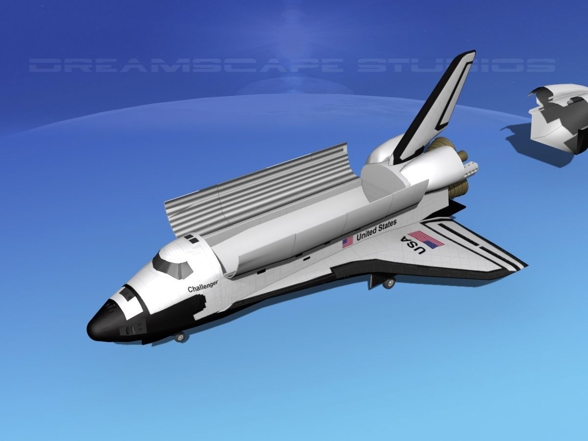 Space Shuttle Challenger Landing MP 2-3 3D model_10
