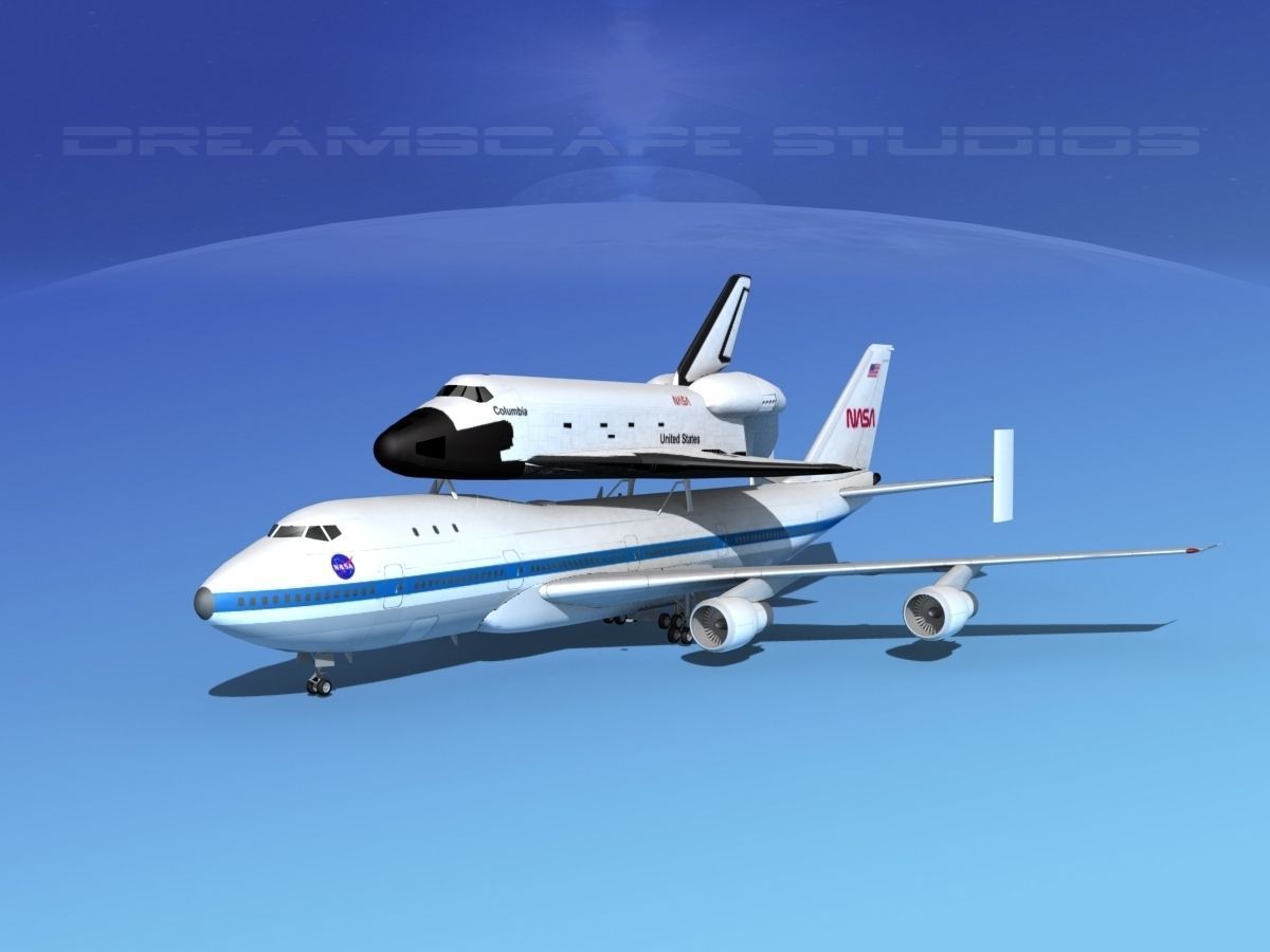 STS Shuttle Columbia LP 1-2 747 3D model_1