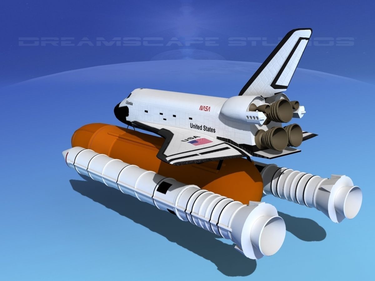 STS Shuttle Columbia Launch LP 1-4 3D model_7