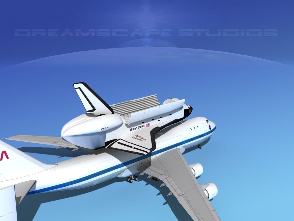 STS Space Shuttle Columbia Transport MP 2-2 747 3D model_5