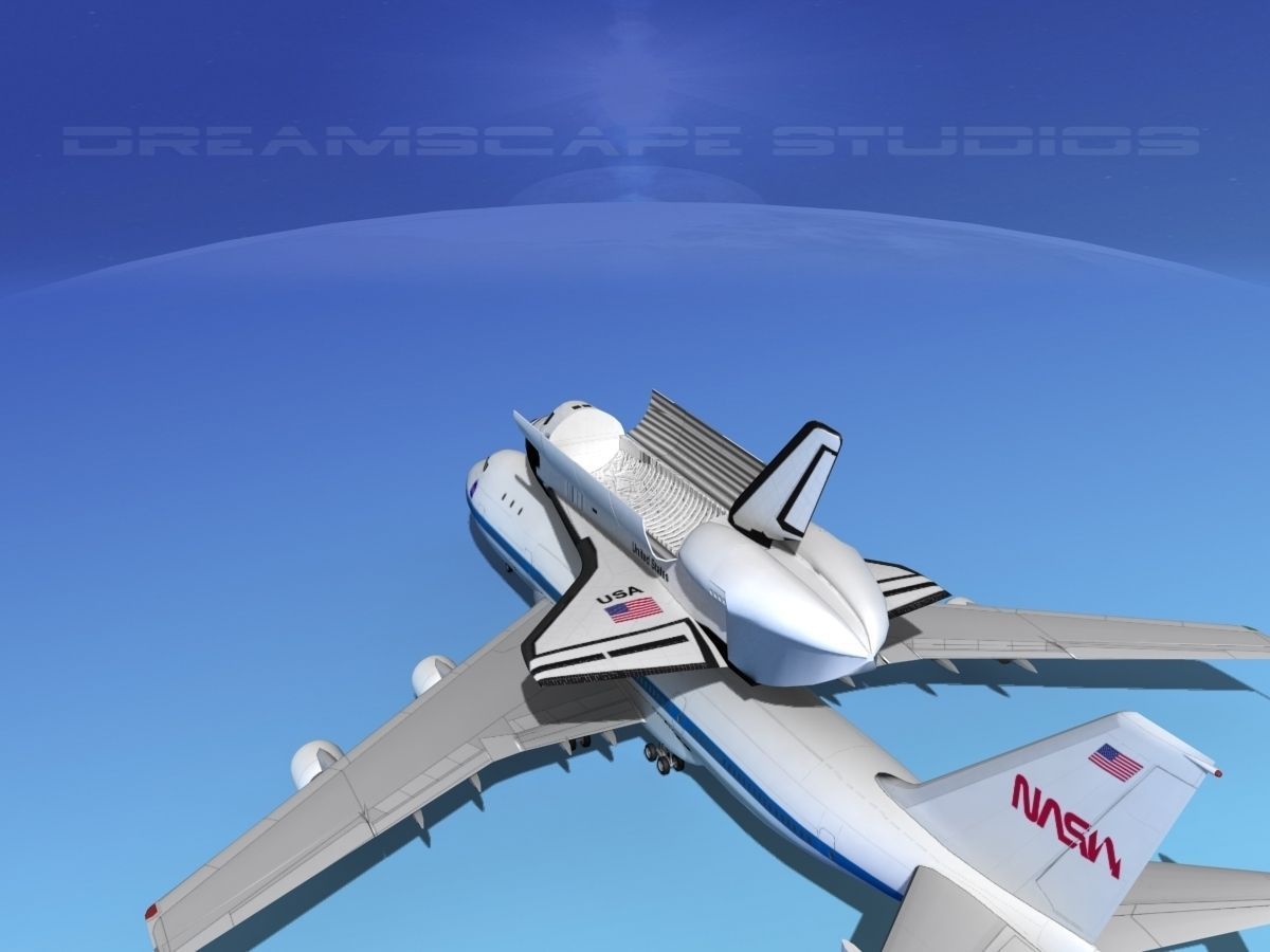 STS Space Shuttle Columbia Transport MP 2-2 747 3D model_7