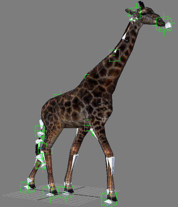 Superb Low-Poly Giraffe - 3d model Low-poly 3D model_8