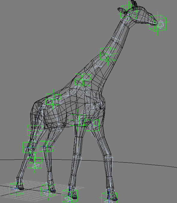 Superb Low-Poly Giraffe - 3d model Low-poly 3D model_5
