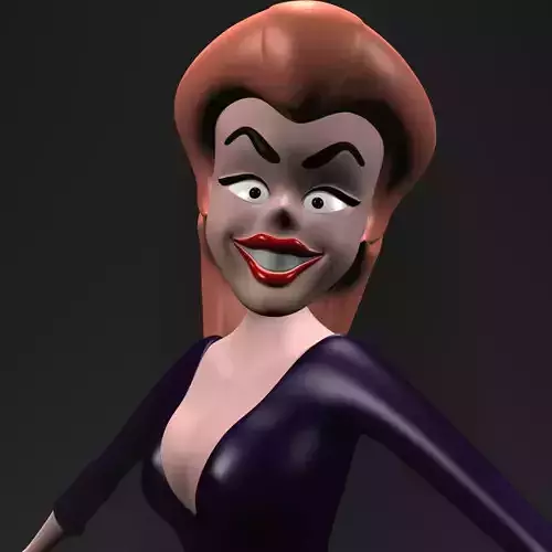 Cartoon Witch Rigged