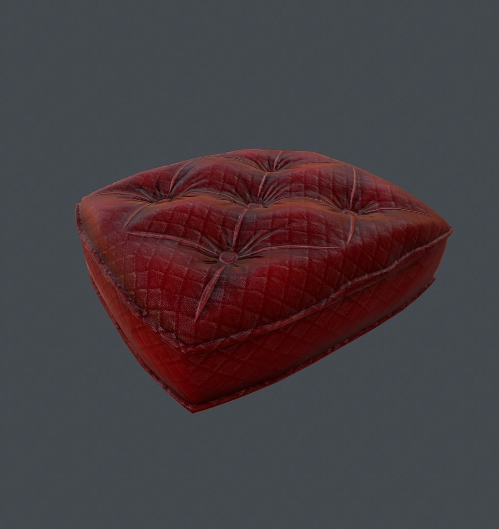 Sofa Cushion Texture Low-poly 3D model_2