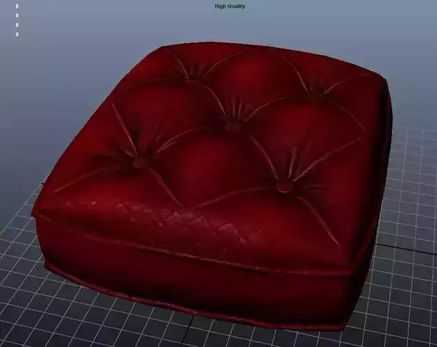 Sofa Cushion Texture Low-poly 3D model