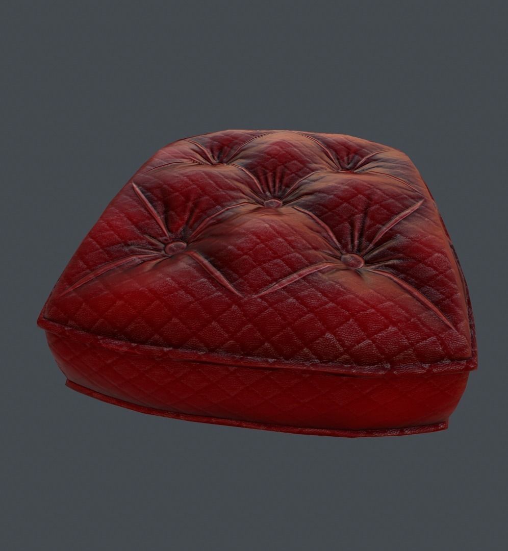 Sofa Cushion Texture Low-poly 3D model_4