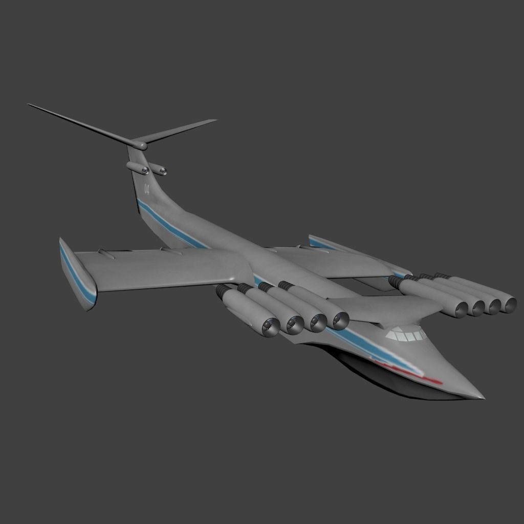 KM Caspian Sea Monster Low-poly 3D model