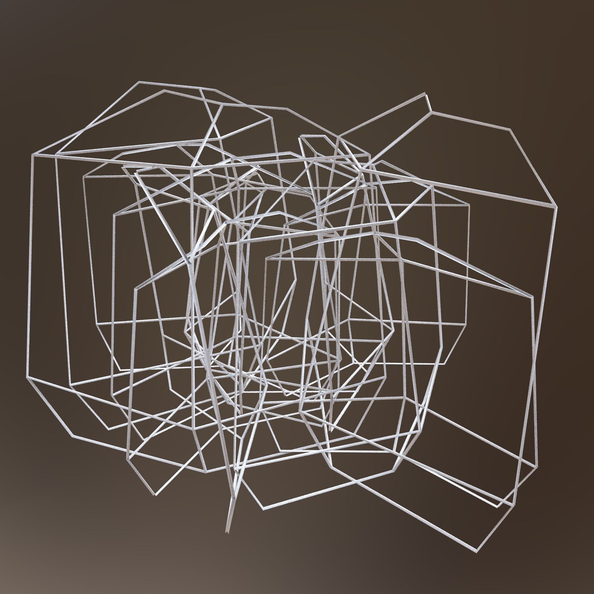 Game-ready Gras three folded pieces of paper Low-poly 3D model_2