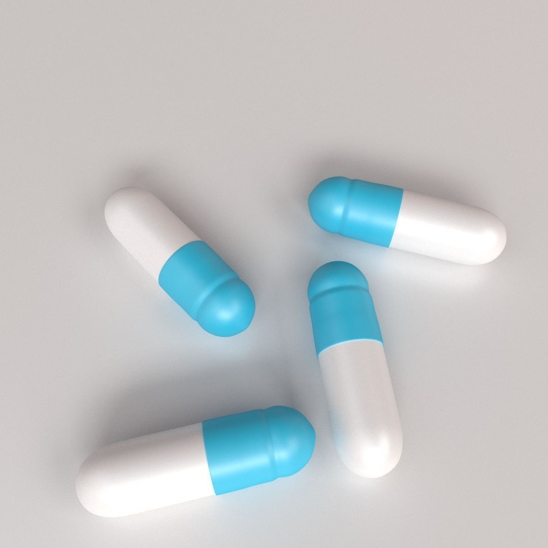 Pill Capsule 3D model_2