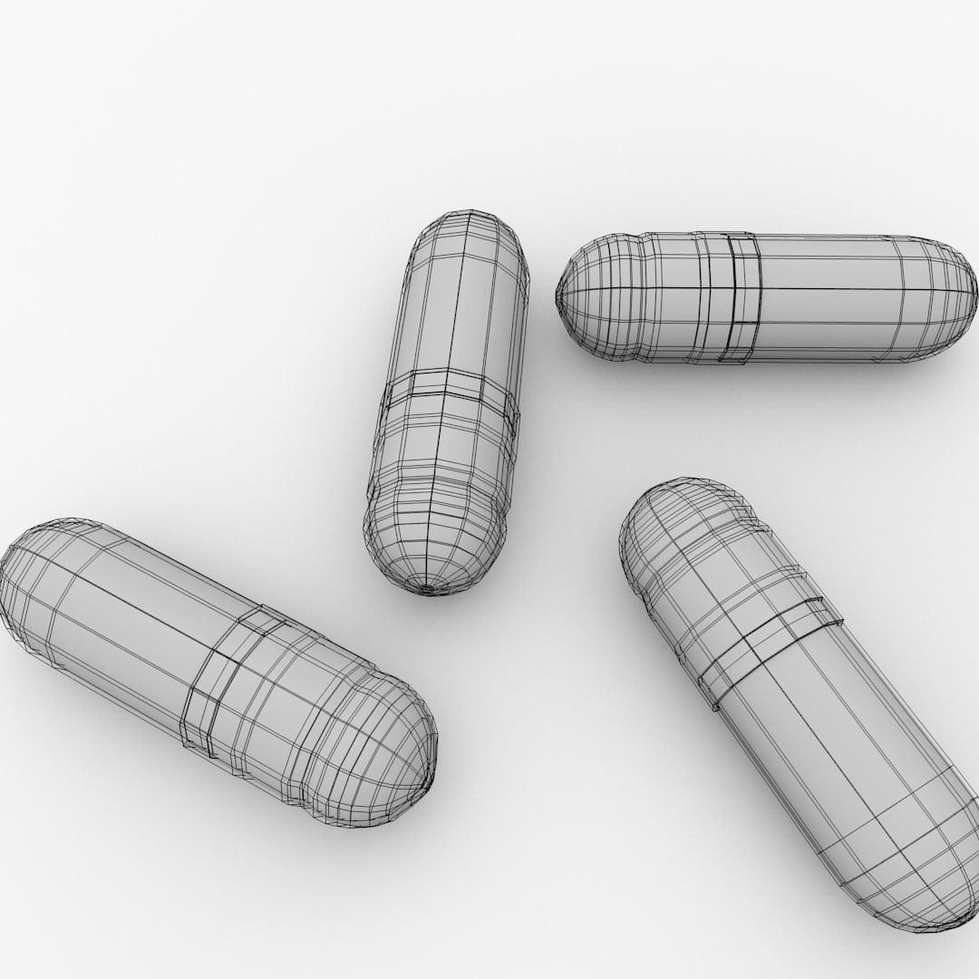Pill Capsule 3D model_4