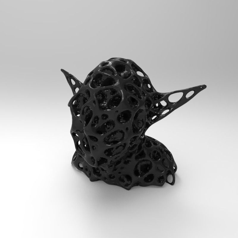 Yoda Pencil Holder 3D print model_0