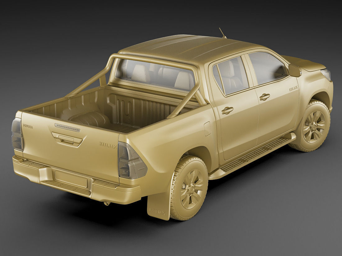 Toyota Hilux 2016 Double Cab 3D model_16