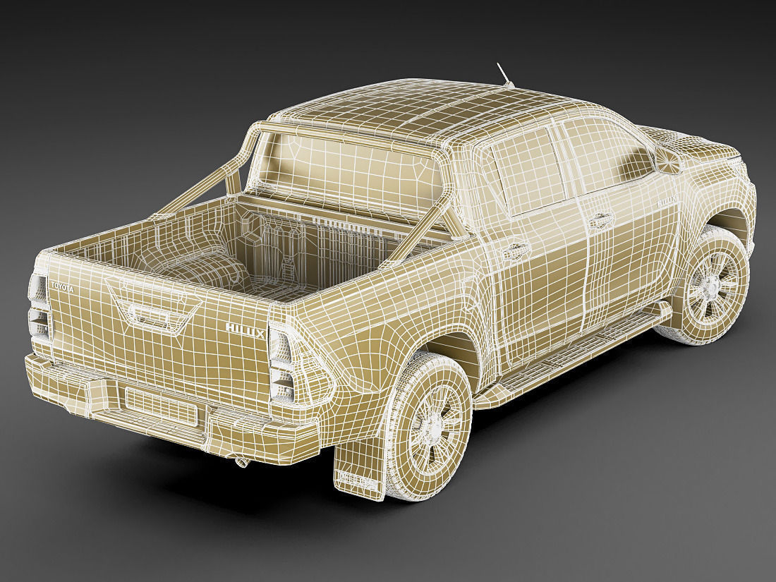 Toyota Hilux 2016 Double Cab 3D model_21