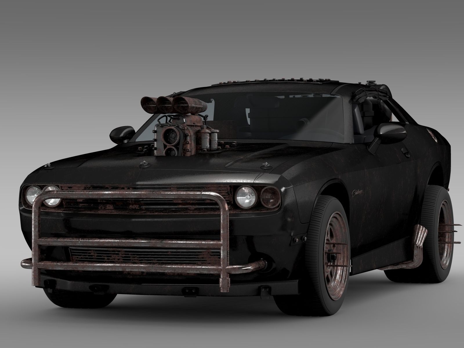 dodge challenger interceptor Mad Max Fight Interceptor Dodge Challenger 3D Model OBJ dodge challenger interceptor Mad Max Fight Interceptor Dodge Challenger 3D Model OBJ