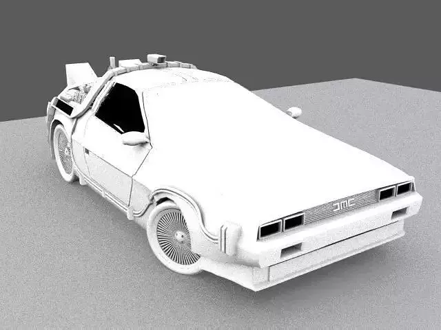 Back to the Future DMC Delorean  3D model