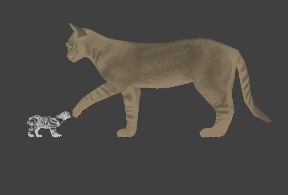 Newborn Kitten Low-poly 3D model_6