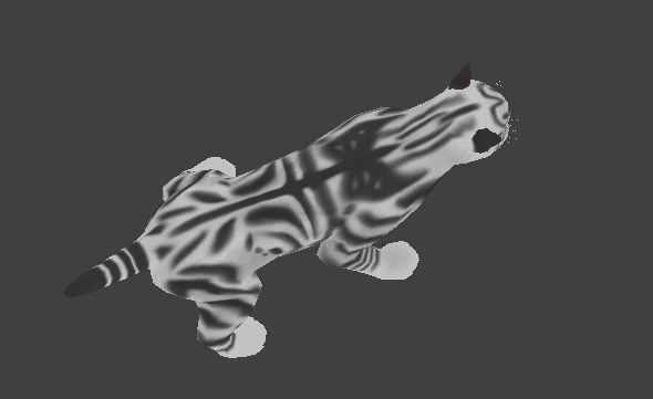 Newborn Kitten Low-poly 3D model_0