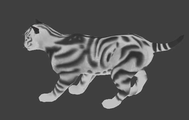 Newborn Kitten Low-poly 3D model_1