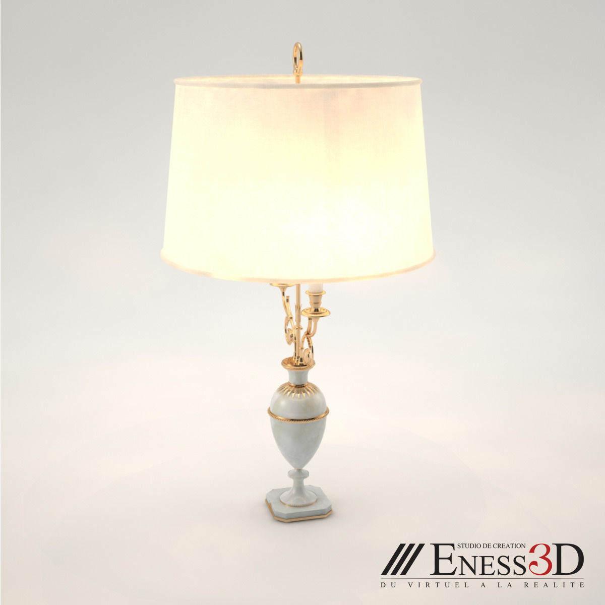 Pro - Bagues 17451 Lamp 3D model_2