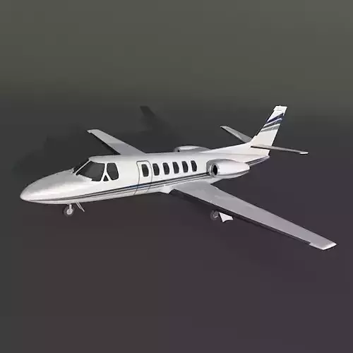 Cessna 550 citation II business jet 3D model