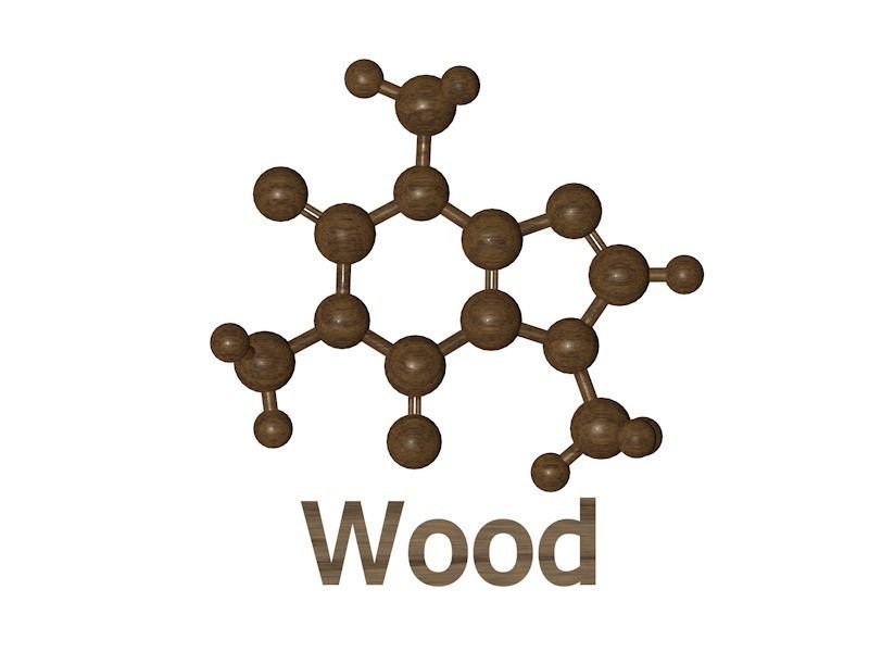 Caffeine molecule 3D model_2