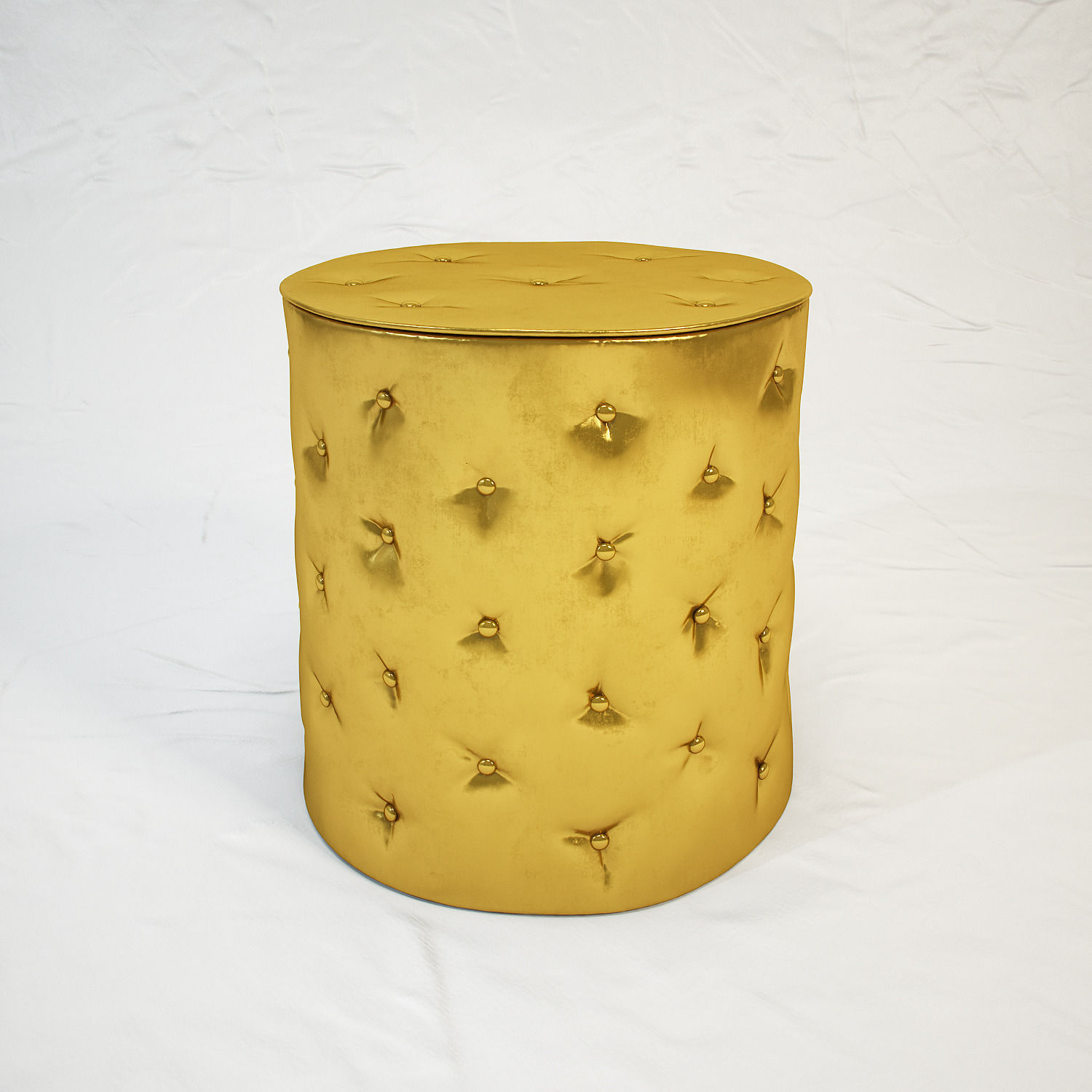 Aura brass stool 3D model_1