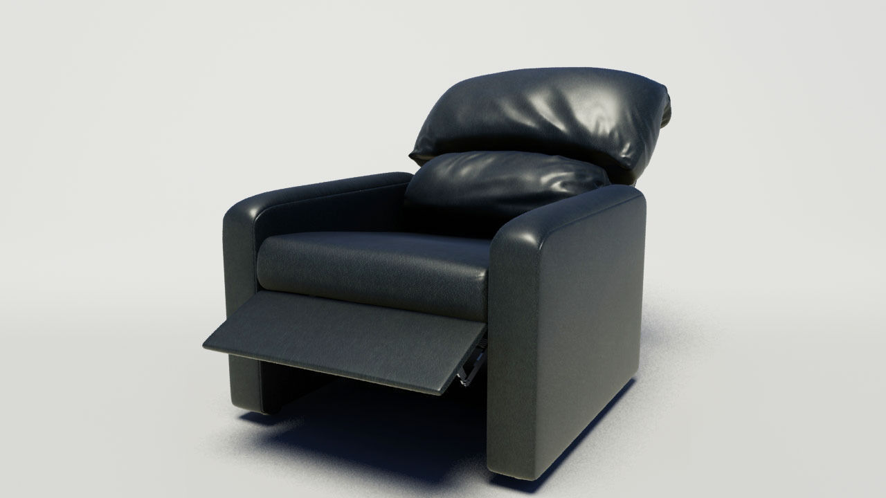 Reclining Chair 3D model_1
