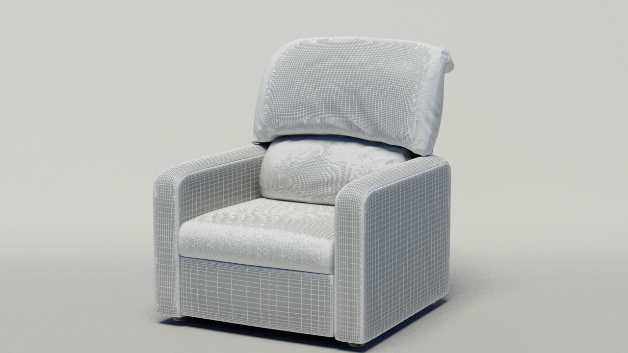 Reclining Chair 3D model_15