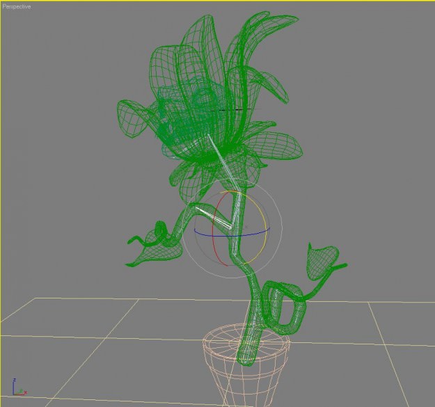 Carnivorous Plant Character RIGGED Low-poly 3D model_1