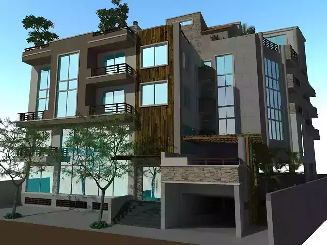 Appartment modern apartment building