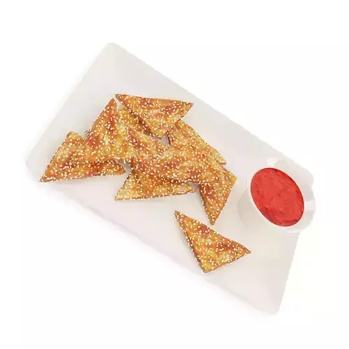 Nachos with Sauce 3D model