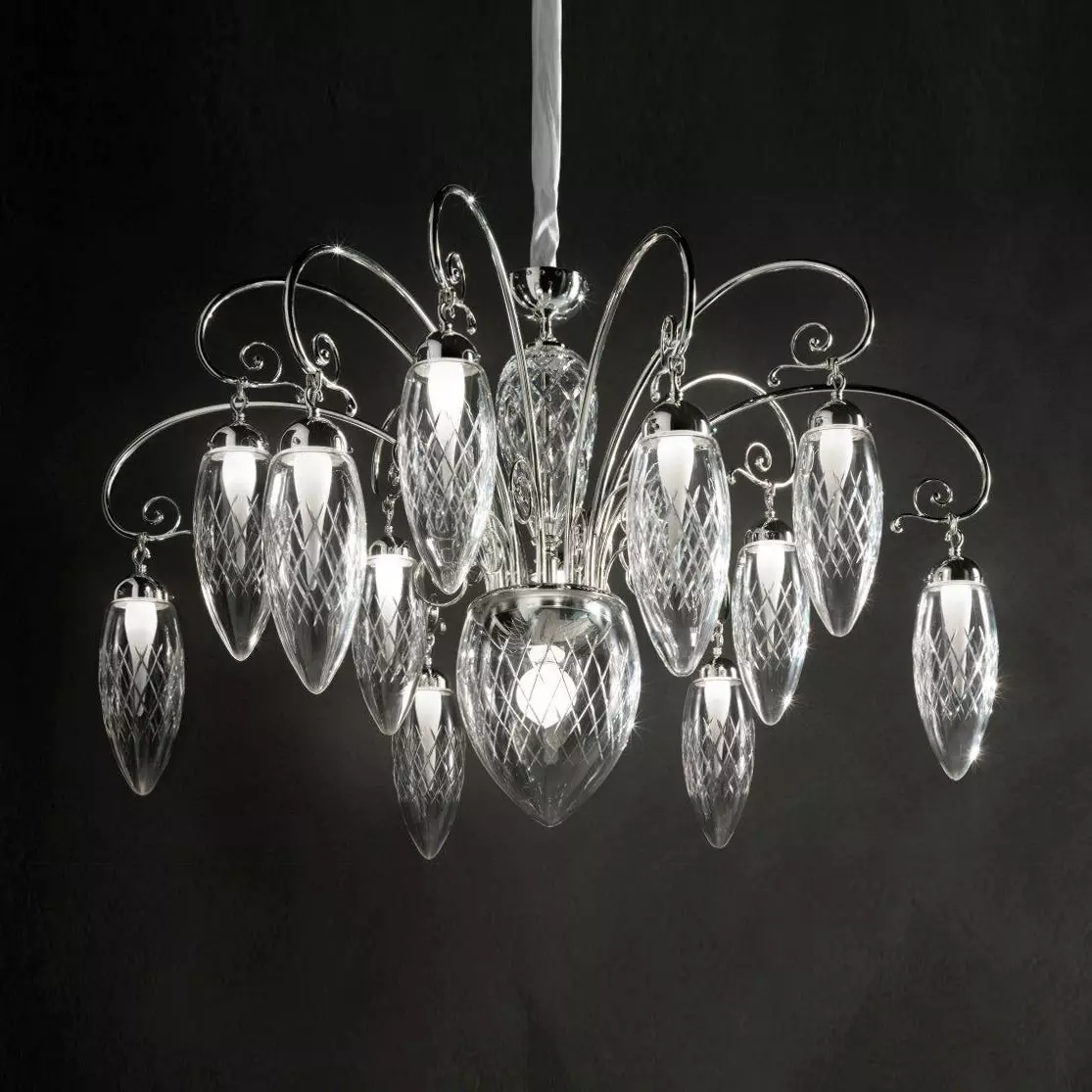 Chandelier Masiero Luxury Magnifica 12 1 3D model_0